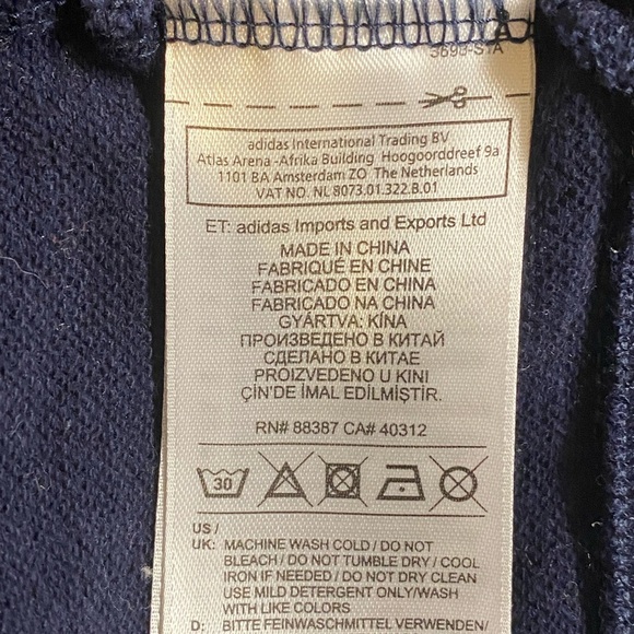 Adidas Originals XBYO Navy Sweatshirt by S. Nakamura - Size Large -EUC - Picture 11 of 11